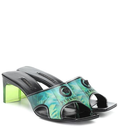 versace jungle print sandals